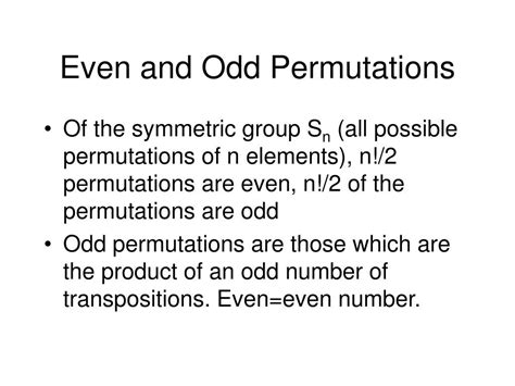 odd permutations|Permutations: Odd and Even Permutations .